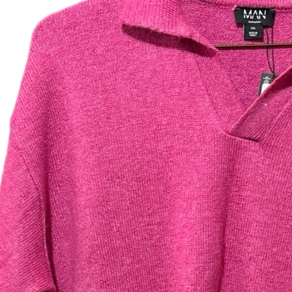 Boohoo Man Boxy  Revere Polo - Picture 6 of 16